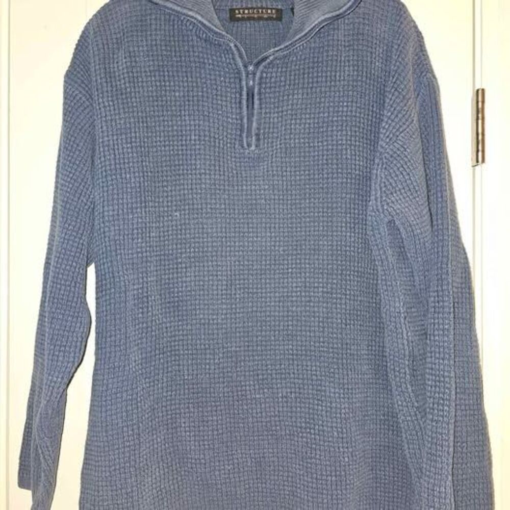 Vintage Structure Men's XL Quarter-Zip Sweater